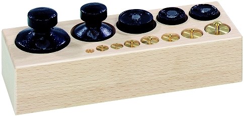 Weight Set in Wooden Holder 1g-1kg (Set 13)