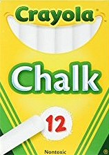 Crayola White Dustless Chalk (Box 12)