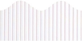 White Corrugated Border 5.7cm x 15m