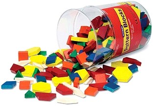 Wooden Pattern Blocks Solid 1cm (Tub 250)