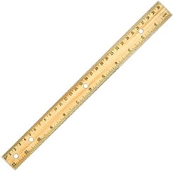 Wooden Ruler 12" - Each