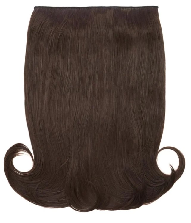 Stranded 20'' Flick One Piece Clip In Chocolate Dahlia
