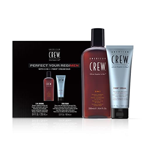 American Crew Regimen 3-in-1 &amp; Fiber Cream Duo Gift Set