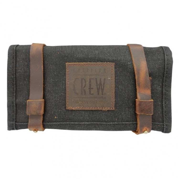 American Crew Barber Tool Roll Up Pouch