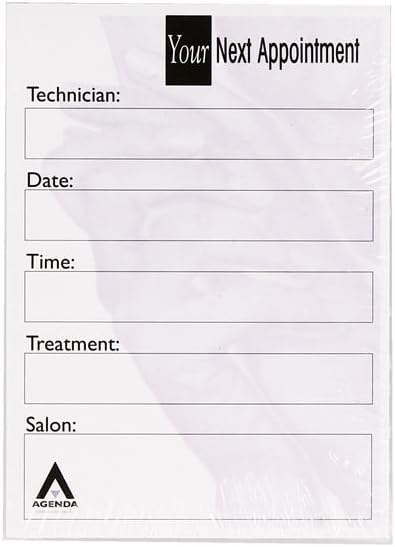 Agenda Ap 8N Nail Appointment  Cards (100)
