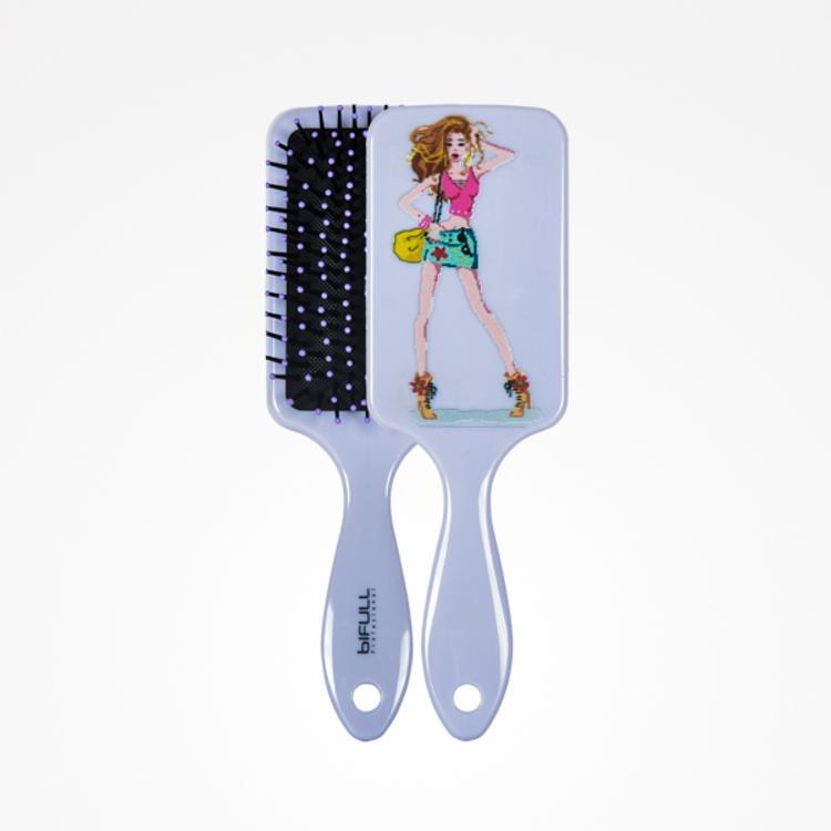 Bifull Fashon Paddle Brush Lilac