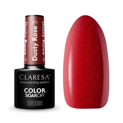 Claresa Gel Polish Dusty Rose 3