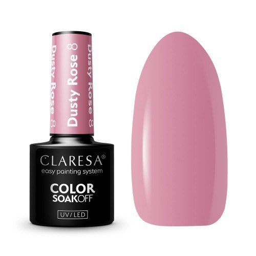 Claresa Gel Polish Dusty Rose 8