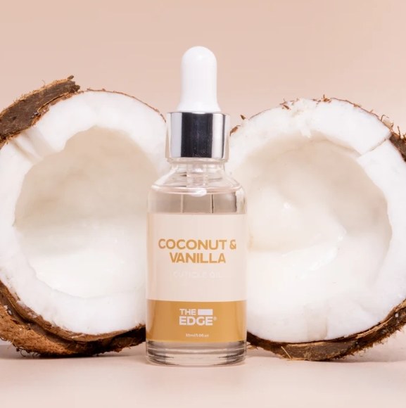 The Edge Cuticle Oil Coconut &amp; Vanilla 30mls
