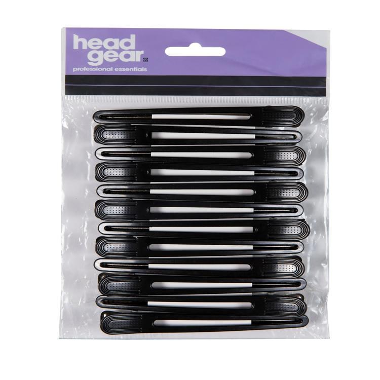 Head Gear  Hair Clips Black Pk6