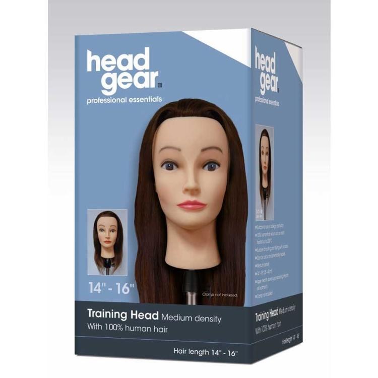 Head Gear 14-16 Training Head 100% Human Hair