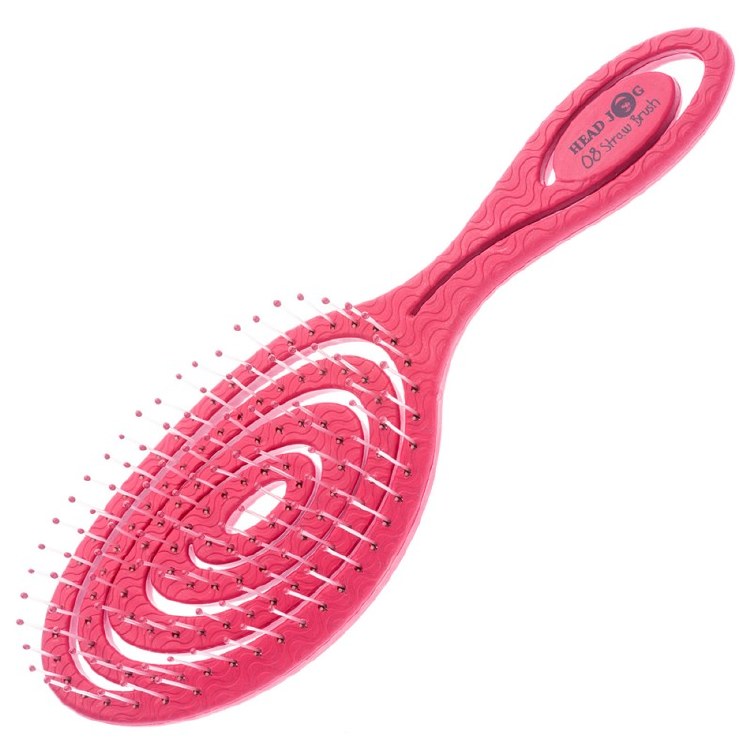 Head Jog Straw Brush Raspberry