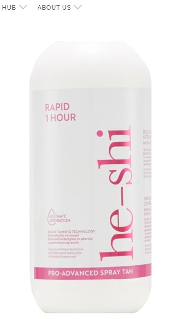 He-Shi Rapid 1 Litre Spray Tan