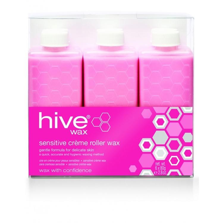 Hive Sensitive Crème Roller Wax 6Pk