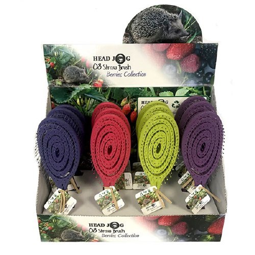 Head Jog Straw Brush Collection Salon Display Set 12 Brushes
