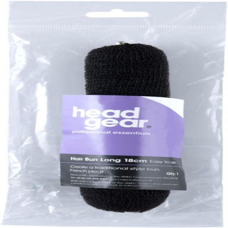 Jumbo Hair Bun Long Black 18Cm
