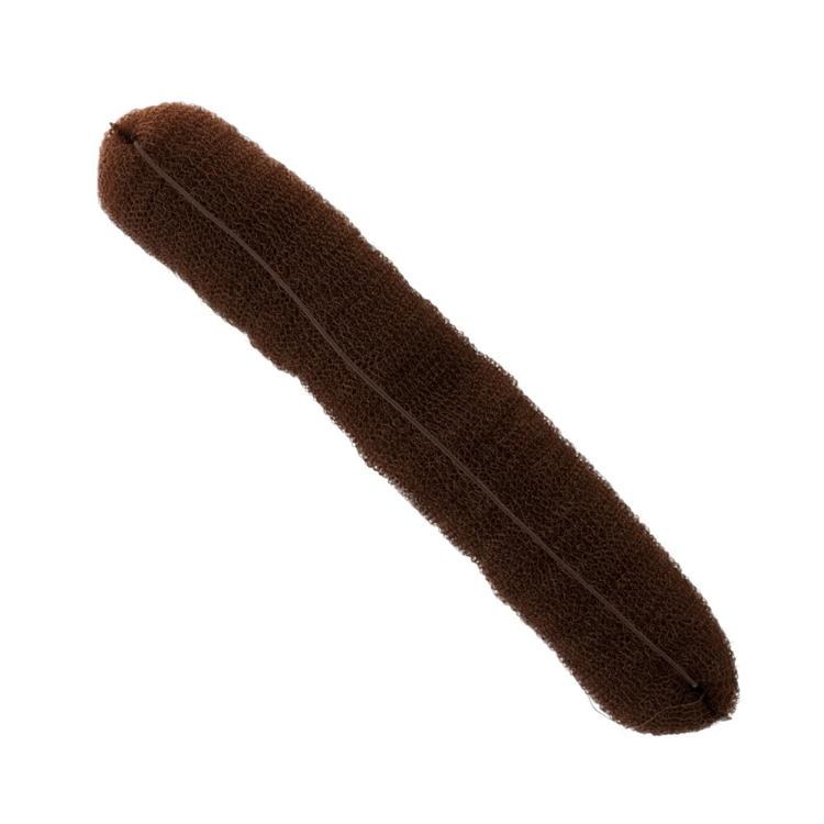 Jumbo Hair Bun Long Brown 18Cm