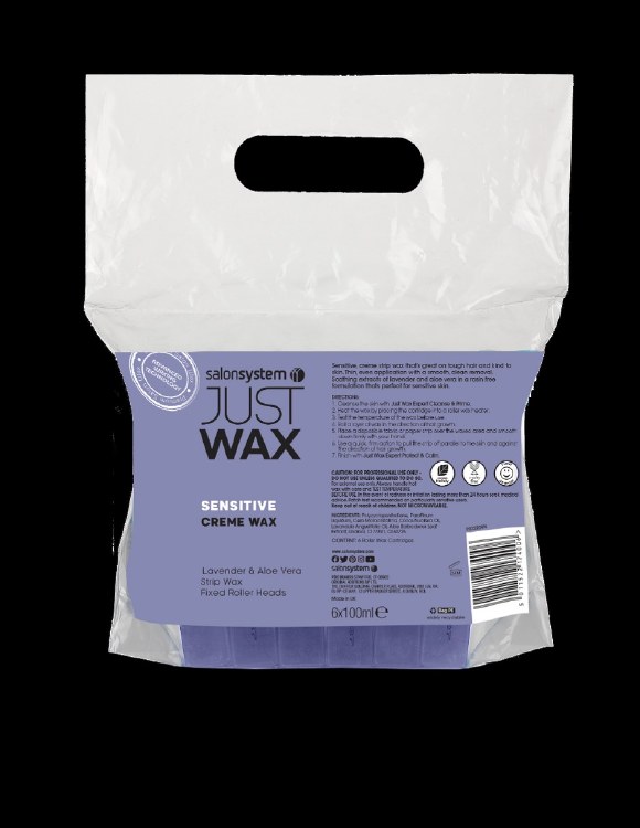 Salon System Just Wax Sensitive Creme Roller Fixed Head Wax