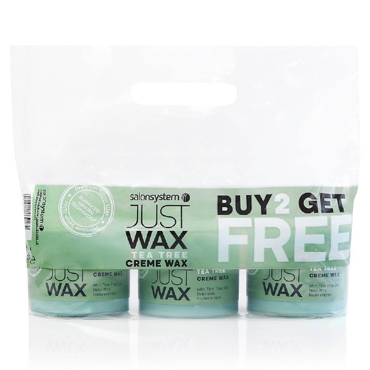 Salonsystem Just Wax Tea-Tree Creme Wax Buy 2 Get 1 Free