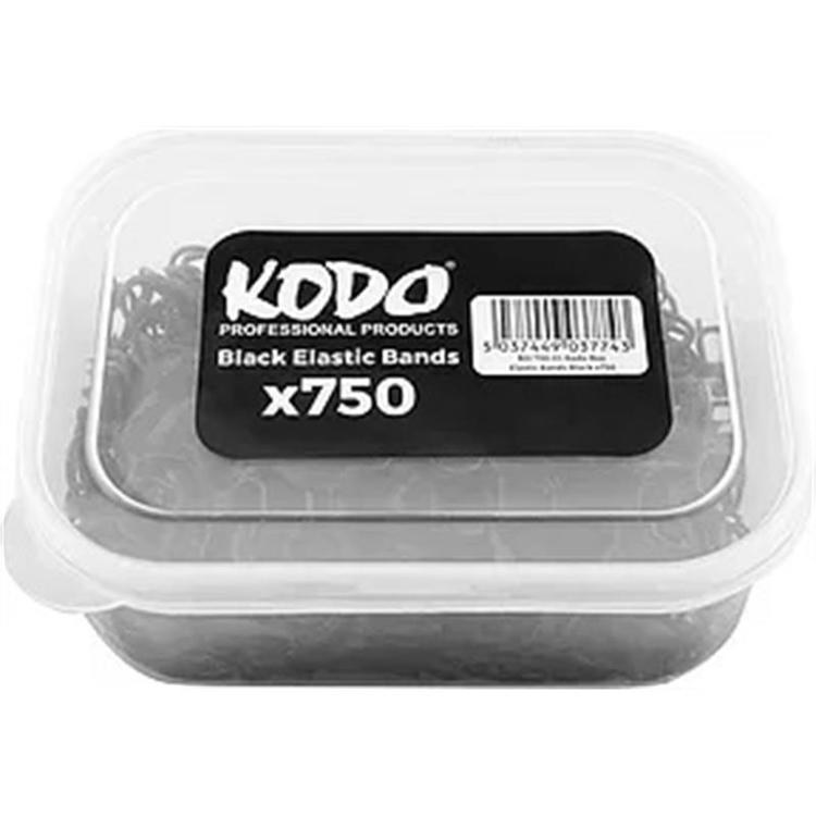 KODO Black Elastic Bands 750pc