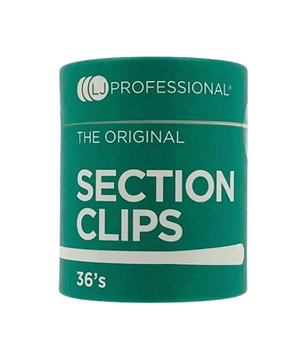 L J Professional Silver Section Clips 36pk