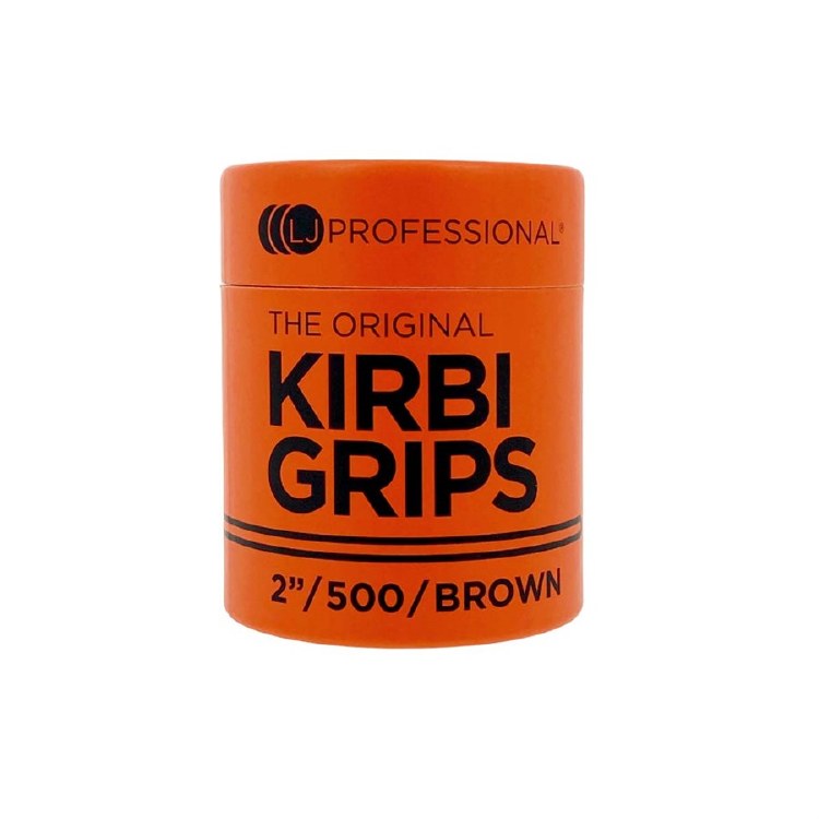 LJ Professional Kirbgrip Hairpin Brown 2.5" Waved