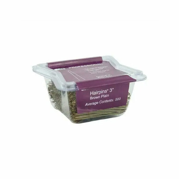 LJ Professional 3'' Brown Plain Pins