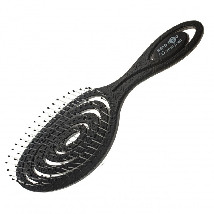 Head Jog Monochrome Charcoal Straw Brush