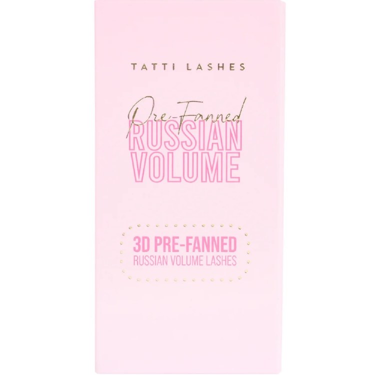 Tatti Lashes Pre Fanned Russian 3D Volume 11mm