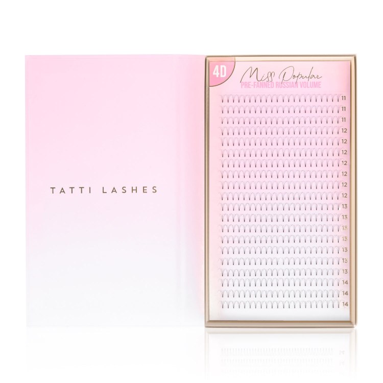 Tatti Lashes Russian Volume 4D Fans 15mm