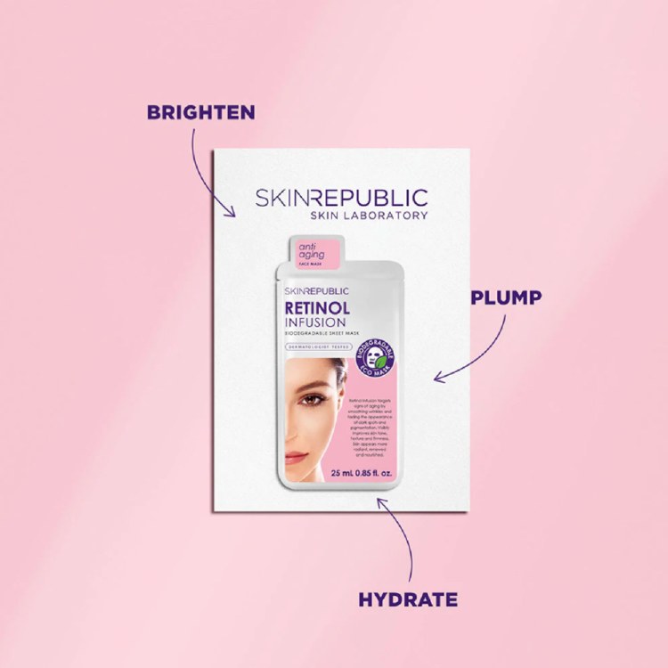 Skin Republic Vegan Retinol Infusion Sheet Mask