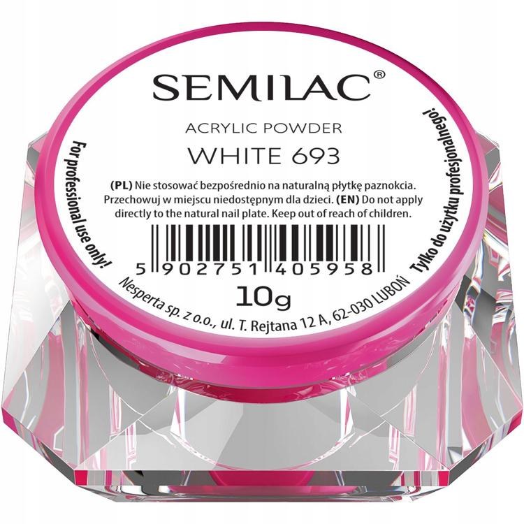 Semilac Acrylic Powder White 693