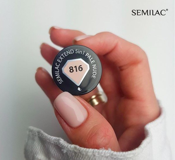Semilac Extend Base 5IN1 Pale Nude 816