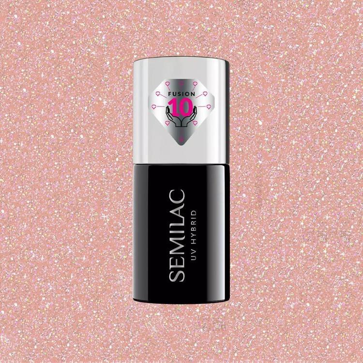 Semilac Extend Care Base Glitter Soft Beige  804