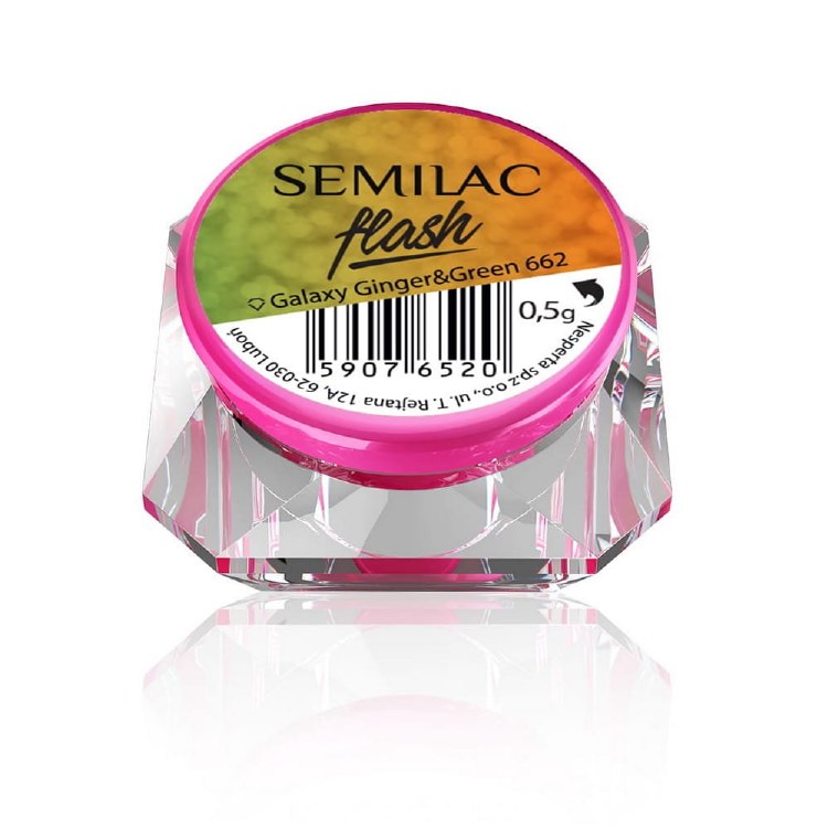 Semilac Flash Galaxy Ginger Green