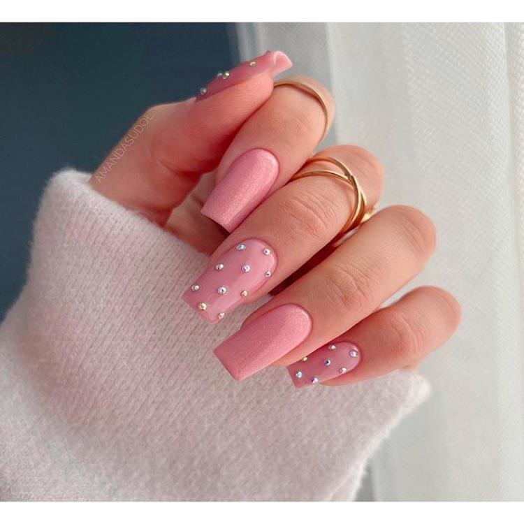 Semilac Gel Polish Shimmers Stone Pink Diamond 376