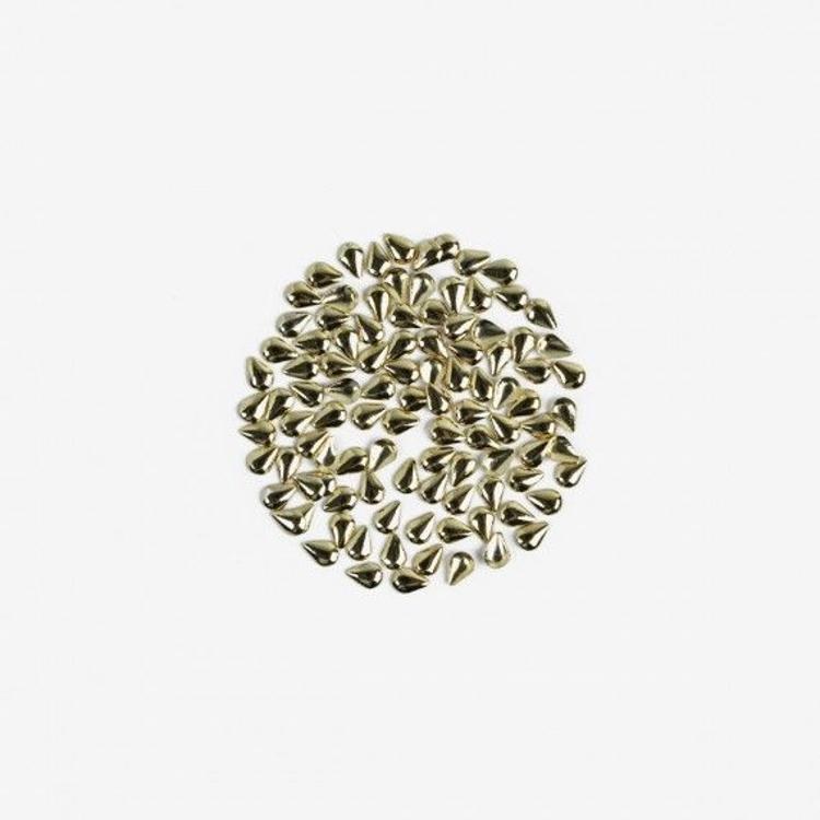Semilac Gold Nail Decolration Teardrop
