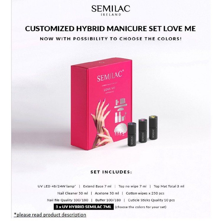 Semilac Love Me Gel Polish Starter Kit