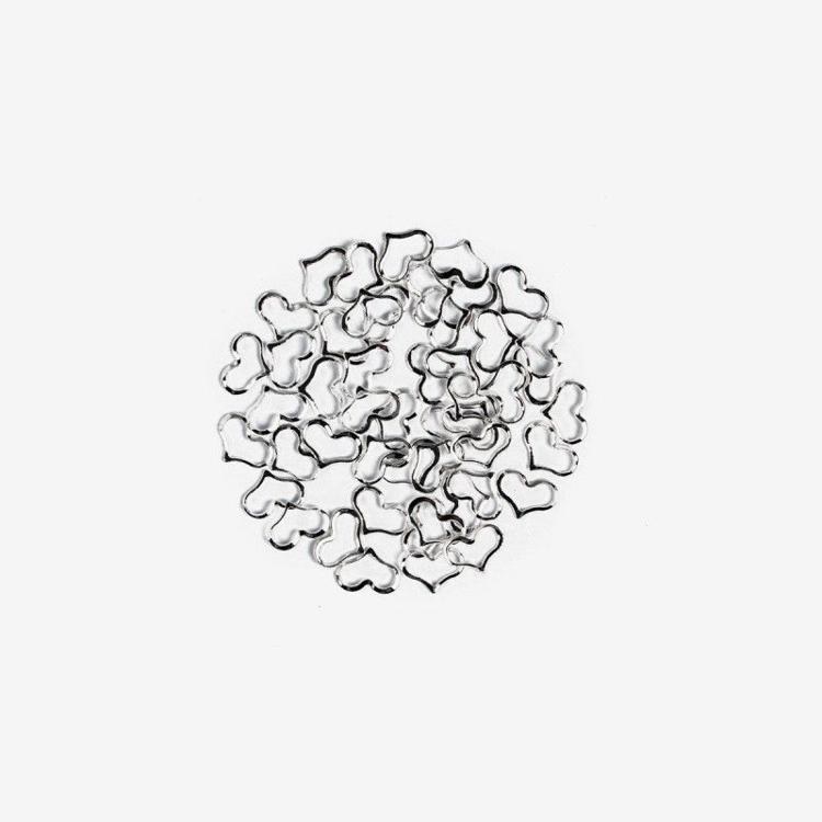 Semilac Nail Decoratin Silver Heart