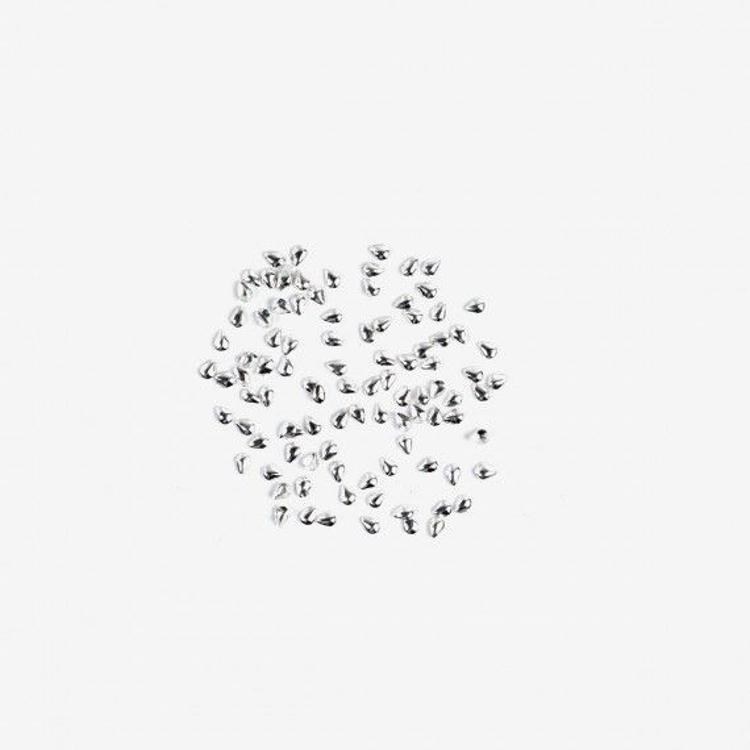 Semilac Nail Decoration Silver Teardrop