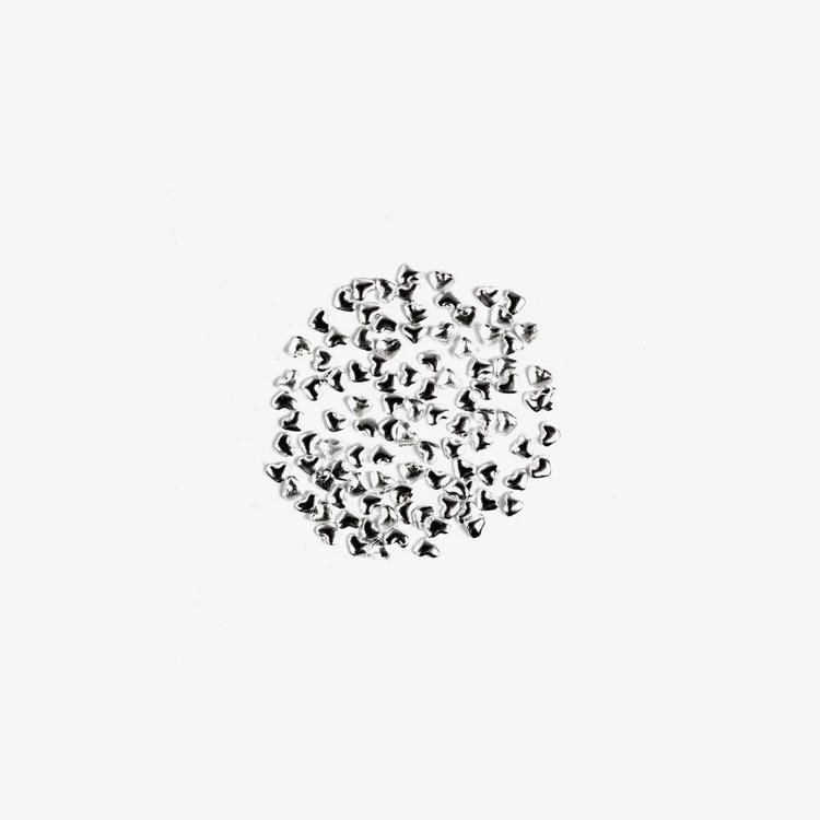 Semilac Nail Decortion Silver Mini Heart