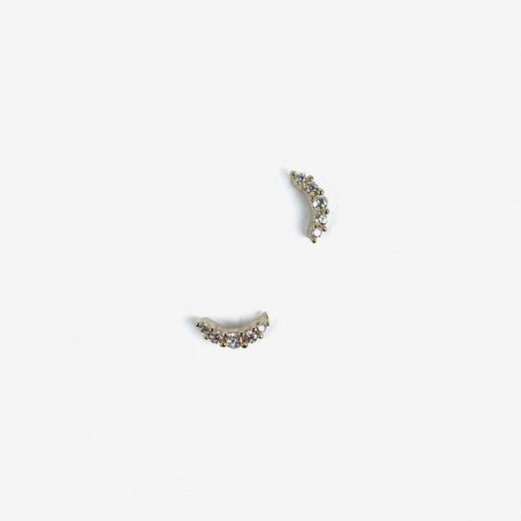 Semilac Nail Gems Gold Diamonds Half Moon 780