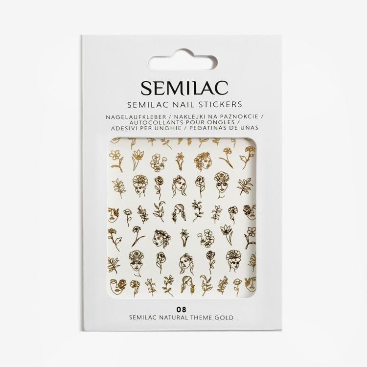 Semilac Nail Stickers Gold