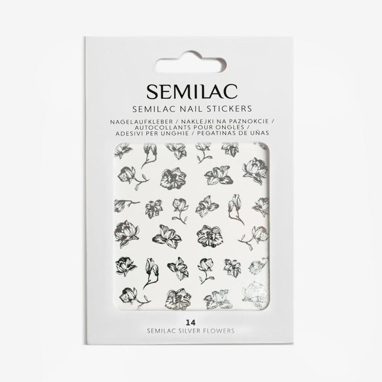 Semilac Nail Stickers Silver