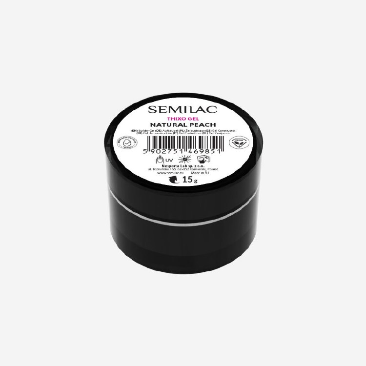 Semilac Builder Gel Thixo Gel Natural Peach