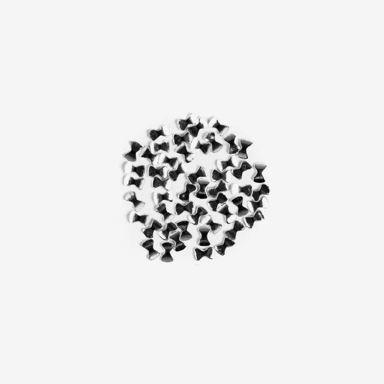 Semilac Small Silver Bows