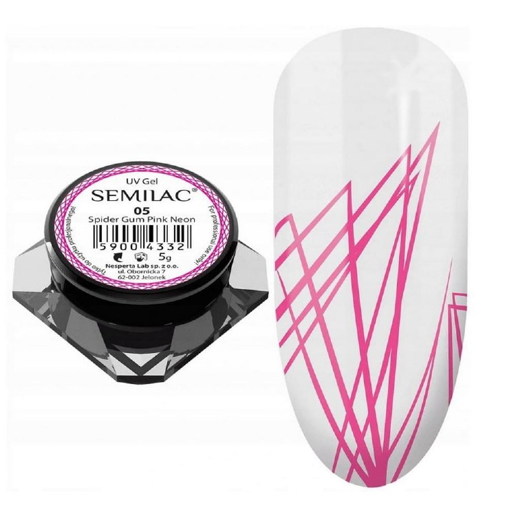 Semilac Spider Gum Neon Pink