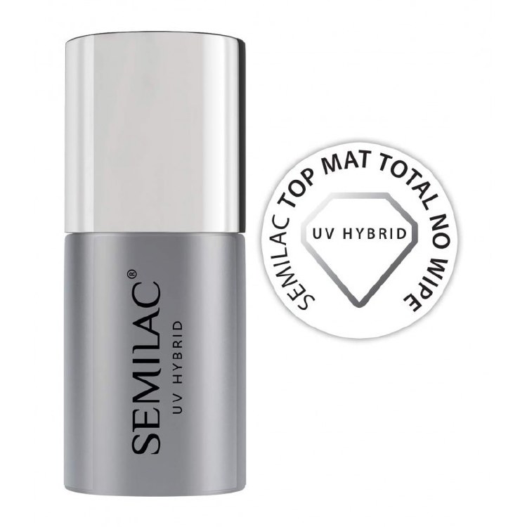 Semilac Top  Coat Matt Total  No Wipe