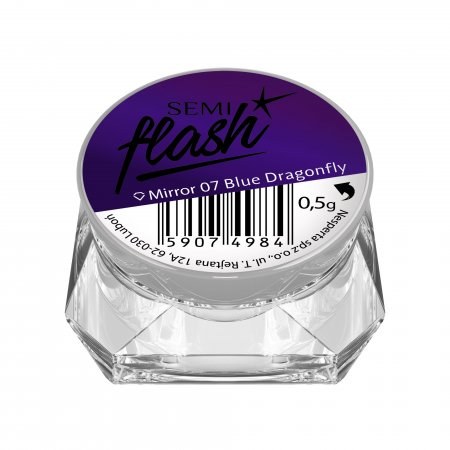 Semilac  UV Flash Gel 15g Mirror Blue
