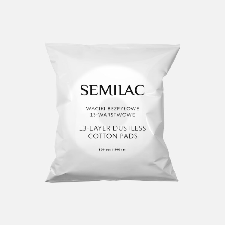 Semilac 13 Layer Dustless Cotton Pads 500pc